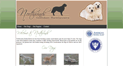 Desktop Screenshot of northwindsgoldenretrievers.com