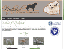 Tablet Screenshot of northwindsgoldenretrievers.com